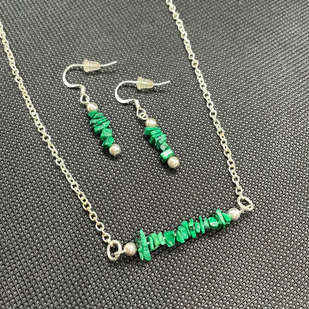 Malachite Jewelry, Minimalist Jewelry, Jewelry Set, Malachite, Metaphysical